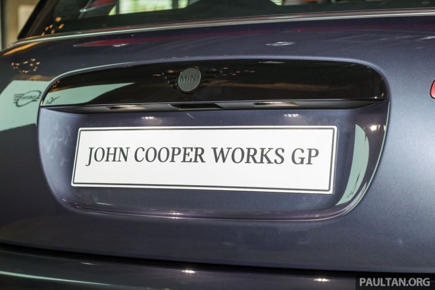 MINI John Cooper Works GP tiba di M’sia – RM377,471 untuk model <em>hardcore</em> 2 tempat duduk, 306 hp/450 Nm 1166662