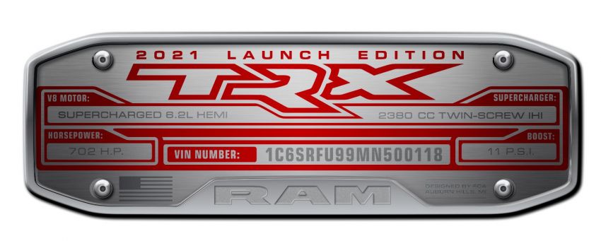 2021 Ram 1500 TRX debuts – 702 hp/881 Nm 6.2L V8, 0-96 km/h in 4.5s; more than 330 mm of wheel travel 1162724