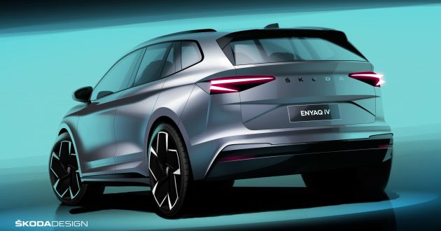 2021 Skoda Enyaq iV previewed in official sketches