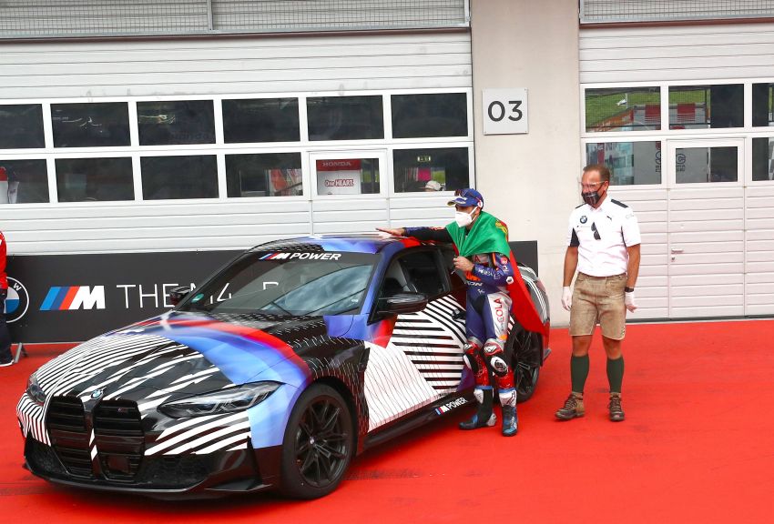 2021 BMW M4 presented to MotoGP Styria winner Oliveira ahead of coupe’s September official debut 1166108