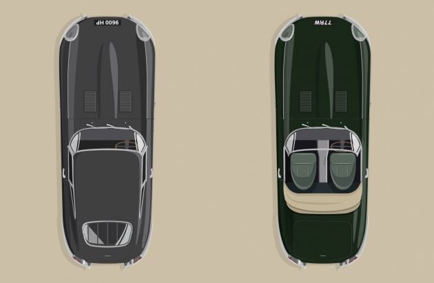 Jaguar E-Type 60 Edition – commemorative versions of the coupe and roadster, limited to six matched pairs