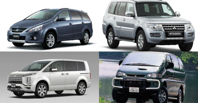 Mitsubishi Grandis, Delica, Space Gear, Pajero – model tujuh tempat duduk Mitsubishi sebelum Xpander