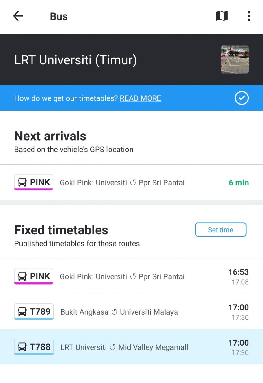 Aplikasi Moovit bantu pengguna dapat info sebenar lokasi bas Rapid KL, Go KL dan SMART Selangor 1167459