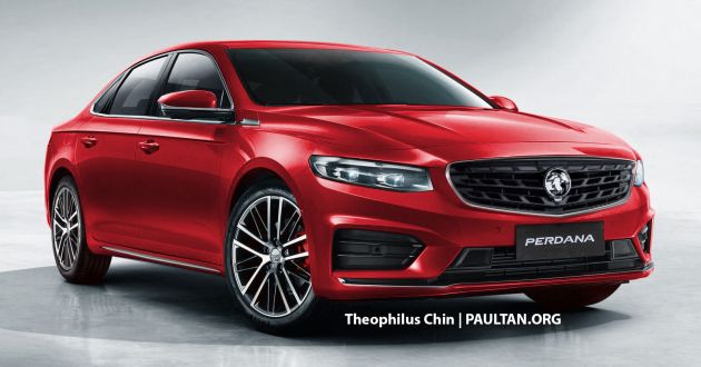 New Proton Perdana rendered based on Geely Preface