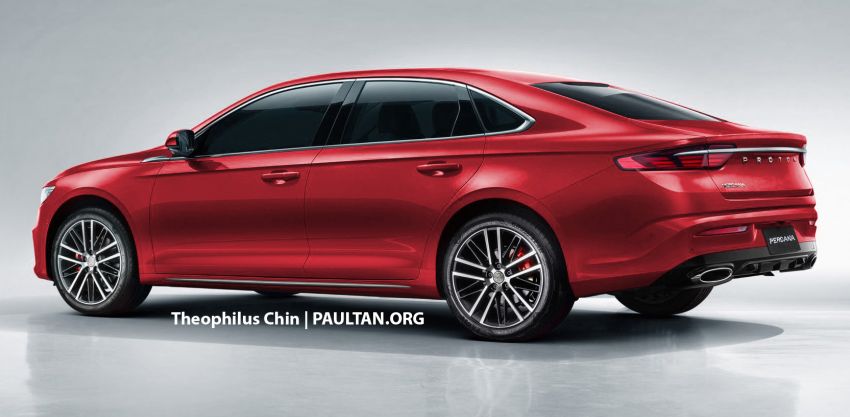 New Proton Perdana rendered based on Geely Preface 1163460