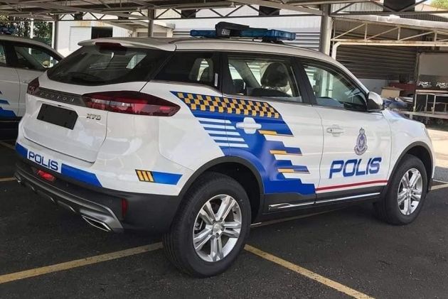 Kereta polis Proton X70 sudah mula siap untuk tugas