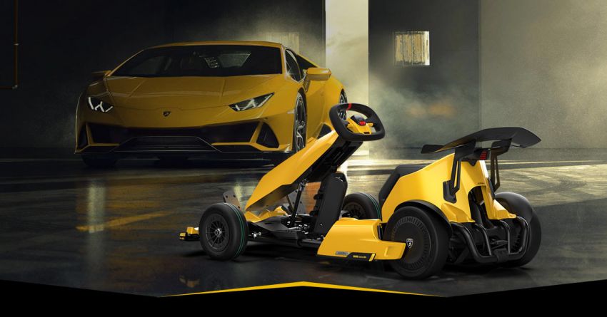 Xiaomi Ninebot GoKart Pro Lamborghini Edition – all-electric go-kart; 40 km/h top speed, drift tyres; RM6k 1162491