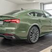 2020 Audi A5 Sportback facelift previewed in M’sia – 190 PS 2.0 TFSI and 249 PS quattro variants offered