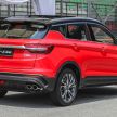 Proton X50 Auto Park Assist – perpendicular parking entry, and parallel entry and exit of parking spaces