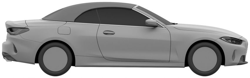 G23 BMW 4 Series Convertible pictured in IP filing 1174928
