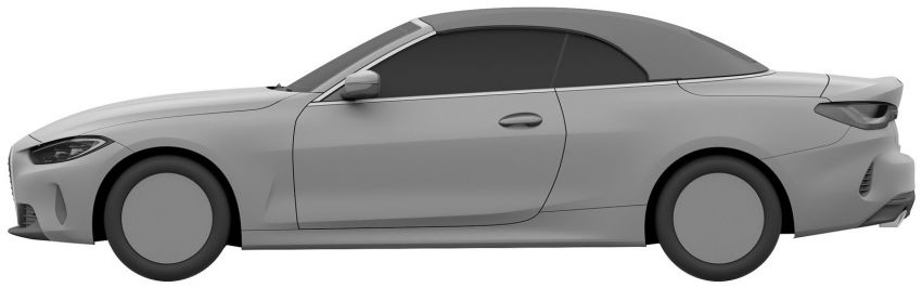 G23 BMW 4 Series Convertible pictured in IP filing 1174927