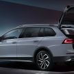 2021 Volkswagen Golf Estate, Alltrack models debut – longer wheelbase, more rear room, bigger boot space