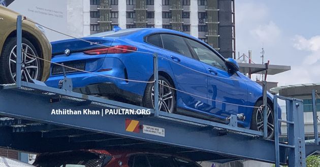 F44 BMW 2 Series Gran Coupe spotted on a trailer in Malaysia – 218i M Sport variant to be launched soon?
