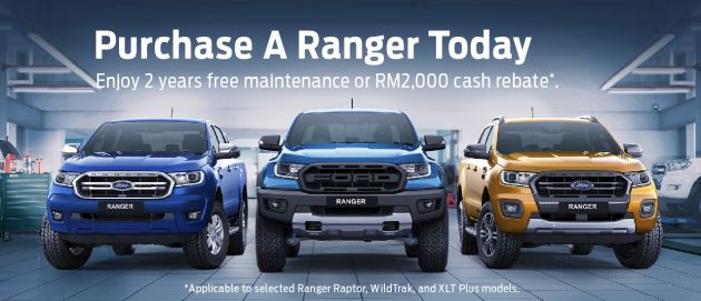 AD: Great deals on the Ford Ranger until December – get two years free maintenance or cash rebates
