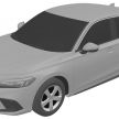 Eleventh-generation Honda Civic design revealed in patent images – sedan and hatchback versions seen
