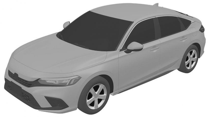 Eleventh-generation Honda Civic design revealed in patent images – sedan and hatchback versions seen 1185456