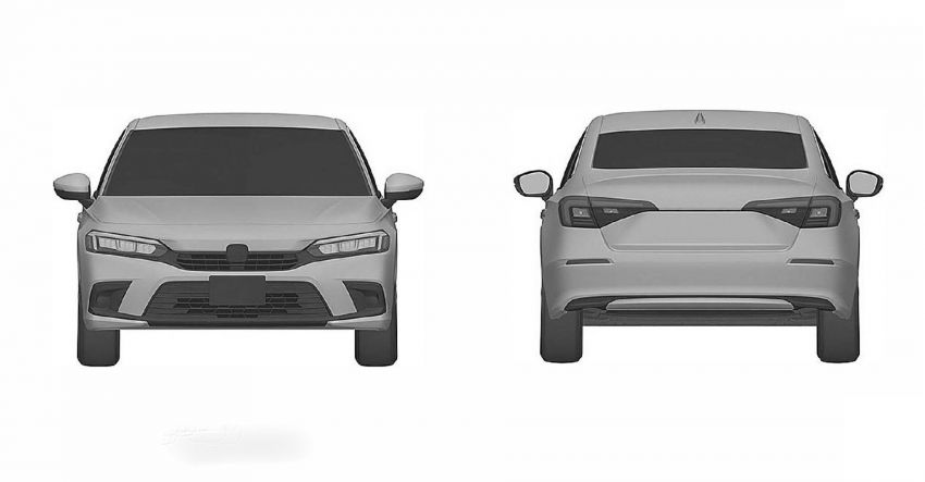 Eleventh-generation Honda Civic design revealed in patent images – sedan and hatchback versions seen 1185469