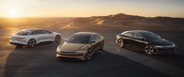 Lucid Air – production electric sedan debuts with up to 1,080 hp, 0-60 mph in 2.5 secs, 832 km of range