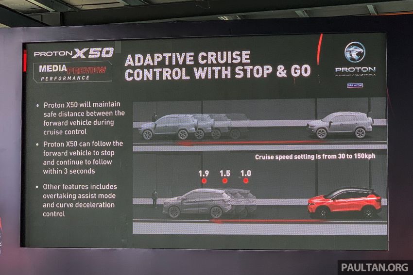 Proton X50 Flagship with Level 2 semi-autonomous driving – adaptive cruise control, lane centring assist 1185596