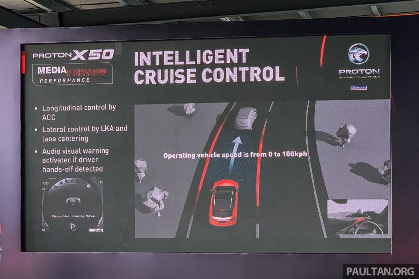 Proton X50 Flagship with Level 2 semi-autonomous driving – adaptive cruise control, lane centring assist 1185597