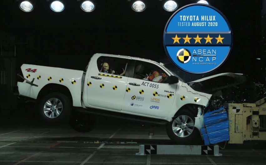 ASEAN NCAP: Toyota Hilux dan Fortuner facelift terima lima-bintang; laporan bersama video ujian 1191231