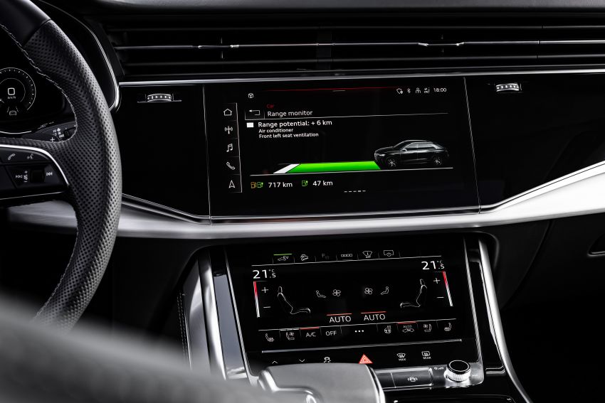 2021 Audi Q8 TFSI e quattro – plug-in hybrid model debuts with 462 PS, 700 Nm; 47 km pure electric range 1192704