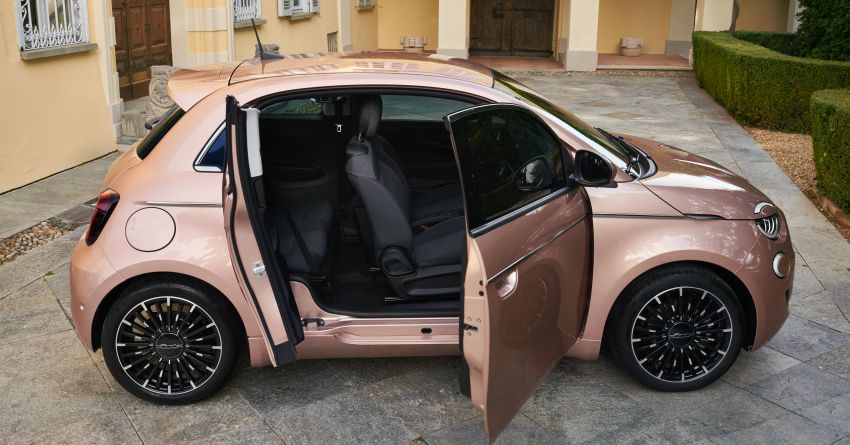 2021 Fiat 500 3+1 debuts – EV gains small third door 1197866