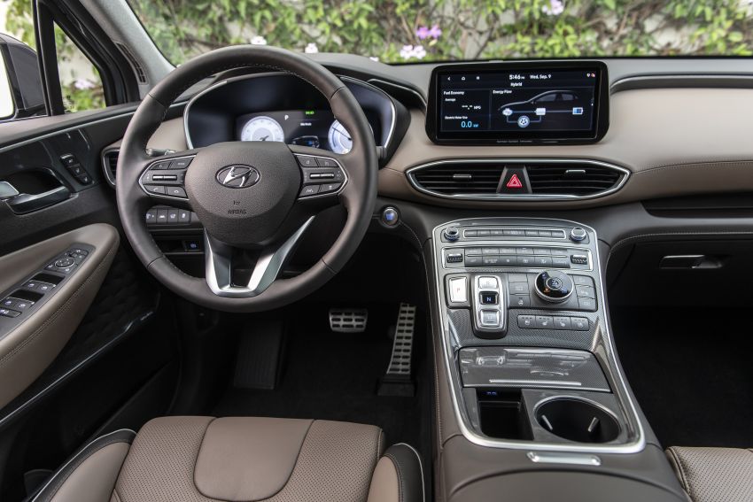 2021 Hyundai Santa Fe facelift debuts in US – 191 hp 2.5L GDI and 277 hp T-GDI, 225 hp 1.6L turbo hybrid 1192011