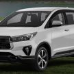 Toyota Innova facelift unveiled in Indonesia – 2.0L petrol and 2.4L diesel, five trim variants; fr RM95,320