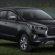 Toyota Innova facelift unveiled in Indonesia – 2.0L petrol and 2.4L diesel, five trim variants; fr RM95,320