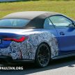 SPIED: 2021 BMW M4 Convertible, less camouflage
