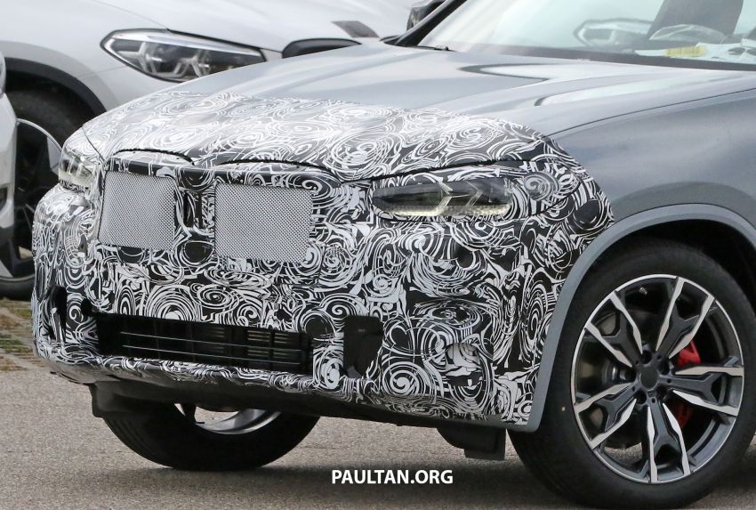 SPIED: G01 BMW X3 M40i facelift seen, with X4 mule 1189327