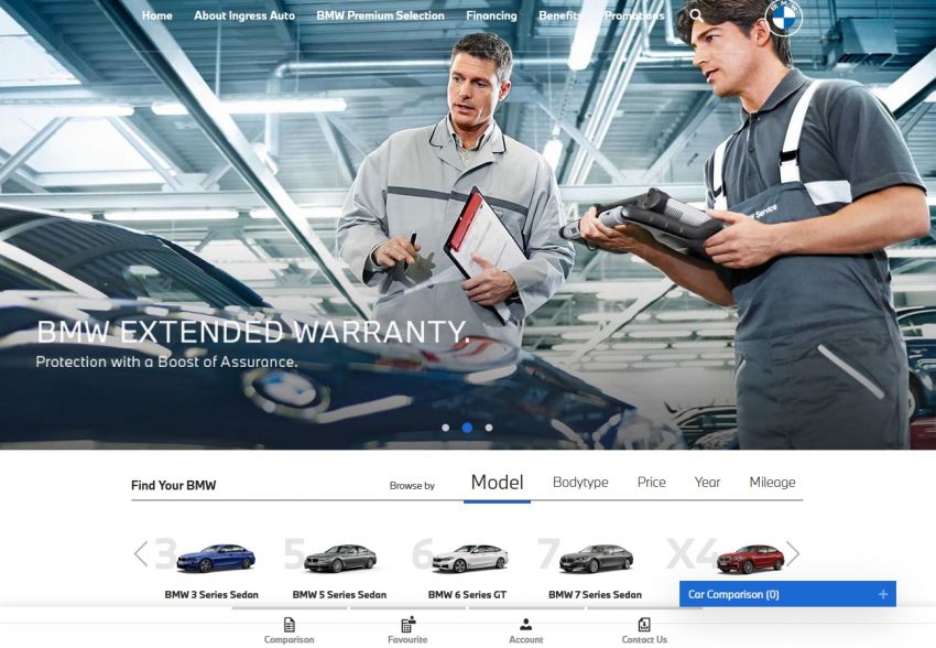 Ingress Auto launches its BMW Premium Selection website – browse, compare models quickly and easily 1196422