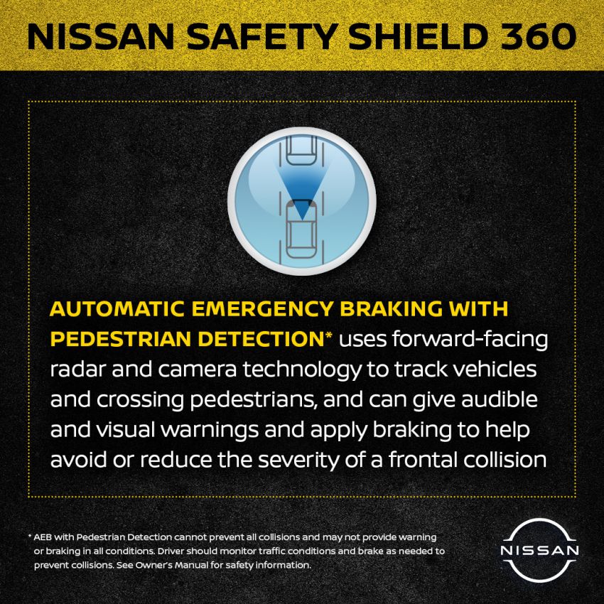 Nissan says it will make the Safety Shield 360 suite standard on 10 models in the US beginning from 2021 1195526