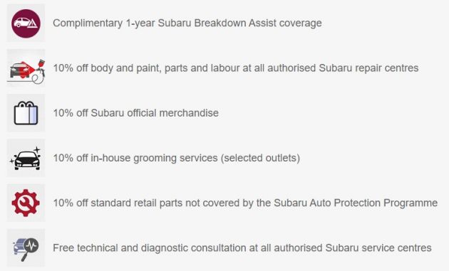 Subaru Auto Protection Programme launched in Malaysia – Silver and Gold packages; from RM1,300