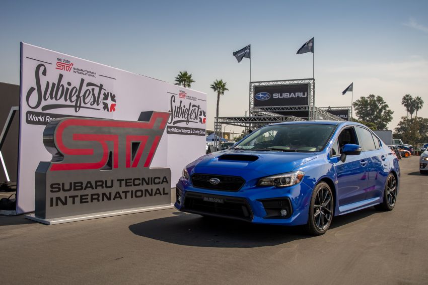 Subaru sets a new Guinness World Record for the largest parade of Subaru cars at 2020 STI Subiefest 1190140