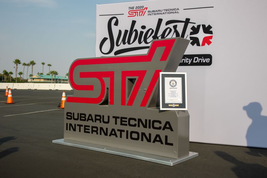 Subaru sets a new Guinness World Record for the largest parade of Subaru cars at 2020 STI Subiefest 1190142