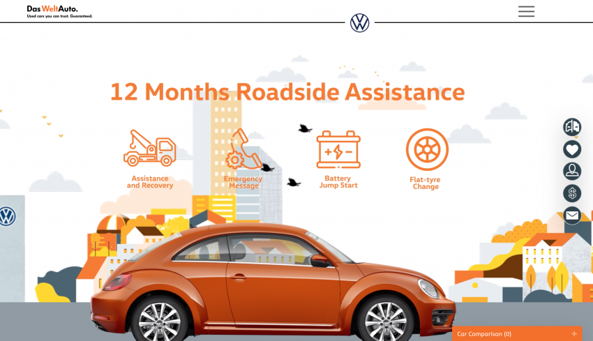 Das WeltAuto — laman web baru diperkenalkan; lihat, bandingkan kereta dan tawaran dari VW Malaysia 1190205
