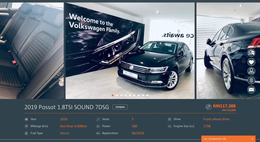 Das WeltAuto — laman web baru diperkenalkan; lihat, bandingkan kereta dan tawaran dari VW Malaysia 1190217