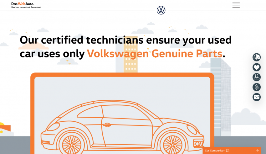 Das WeltAuto — laman web baru diperkenalkan; lihat, bandingkan kereta dan tawaran dari VW Malaysia 1190207