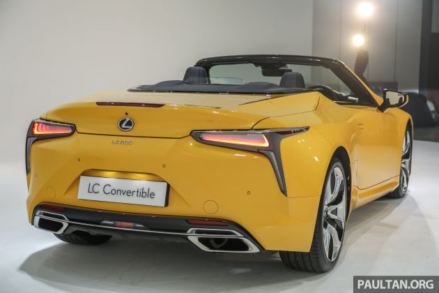Lexus LC 500 Convertible kini di M’sia — RM1.35 juta