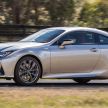 2021 Lexus RC gets updated for Australia – electronic parking brake, revised rear suspension & new colours
