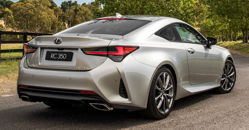 2021 Lexus RC gets updated for Australia – electronic parking brake, revised rear suspension & new colours 1213374