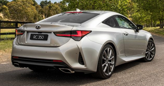 Lexus RC 2021 untuk Australia – brek parkir elektronik, suspensi belakang ditambahbaik, warna baharu