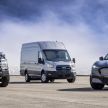 Ford E-Transit debuts – 266 hp/430 Nm, up to 201 km range from 67 kWh battery; eight body configurations
