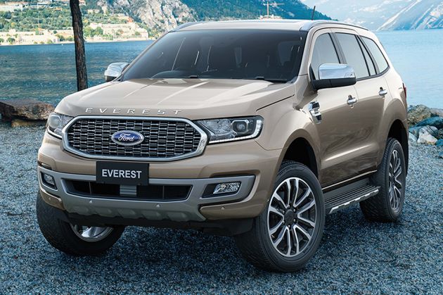2021 Ford Everest in Thailand – Sport grille standard, 10-year/150,000 km driveline warranty till year-end