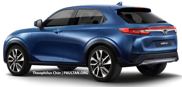 2021 Honda HR-V rendered with more angular look