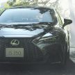 2021 Lexus IS now in Japan, new F Sport Mode Black