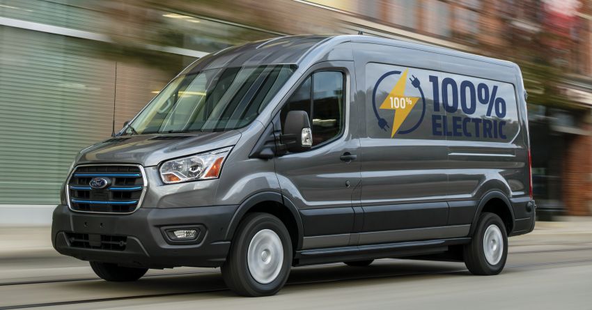 Ford E-Transit debuts – 266 hp/430 Nm, up to 201 km range from 67 kWh battery; eight body configurations 1209289