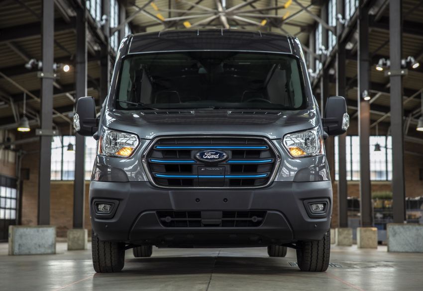 Ford E-Transit debuts – 266 hp/430 Nm, up to 201 km range from 67 kWh battery; eight body configurations 1209287